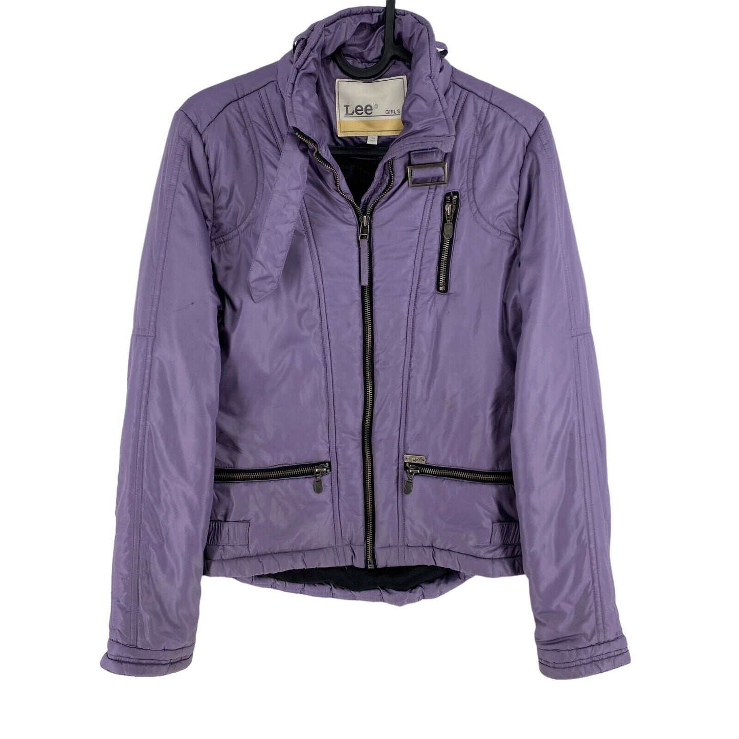 Lee Purple Belted Padded Jacket Coat Size 14 Years