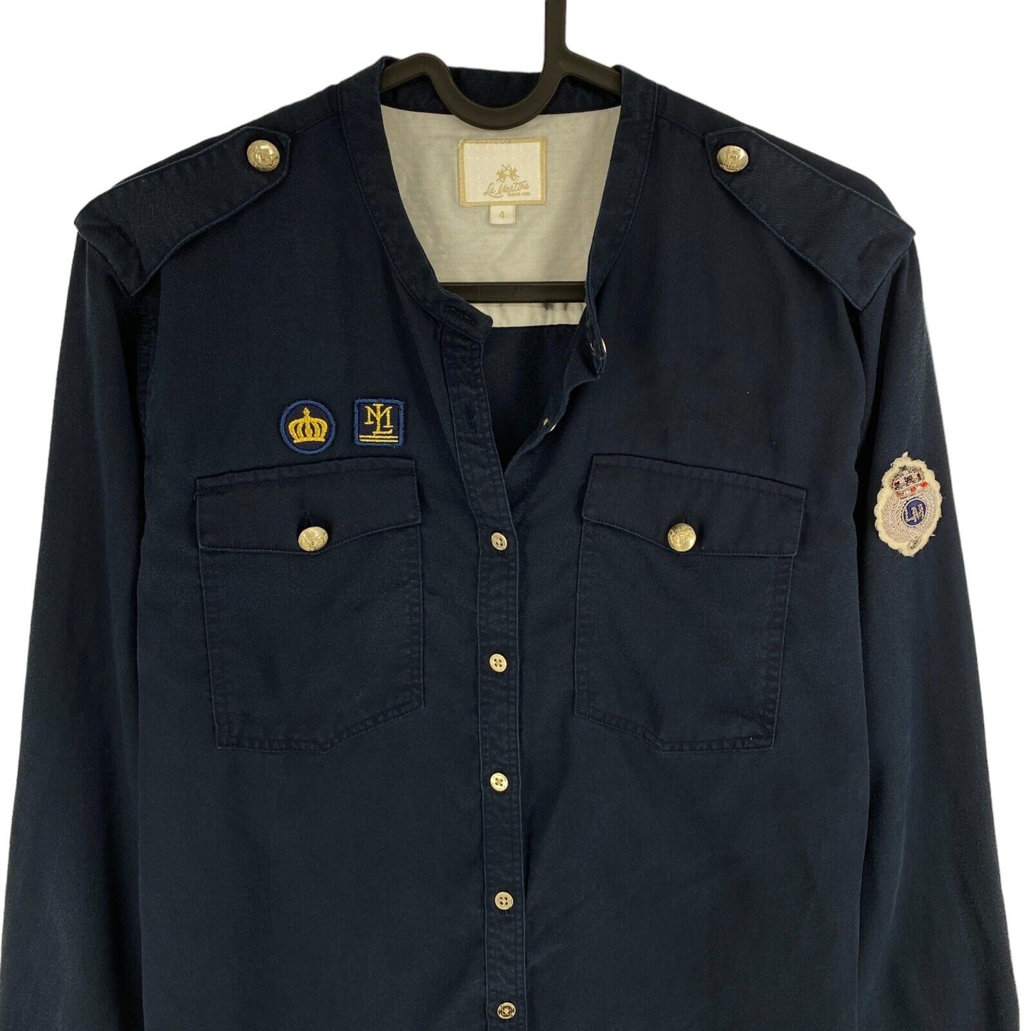 LA MARTINA Navy Blue Shirt Size 4 / L