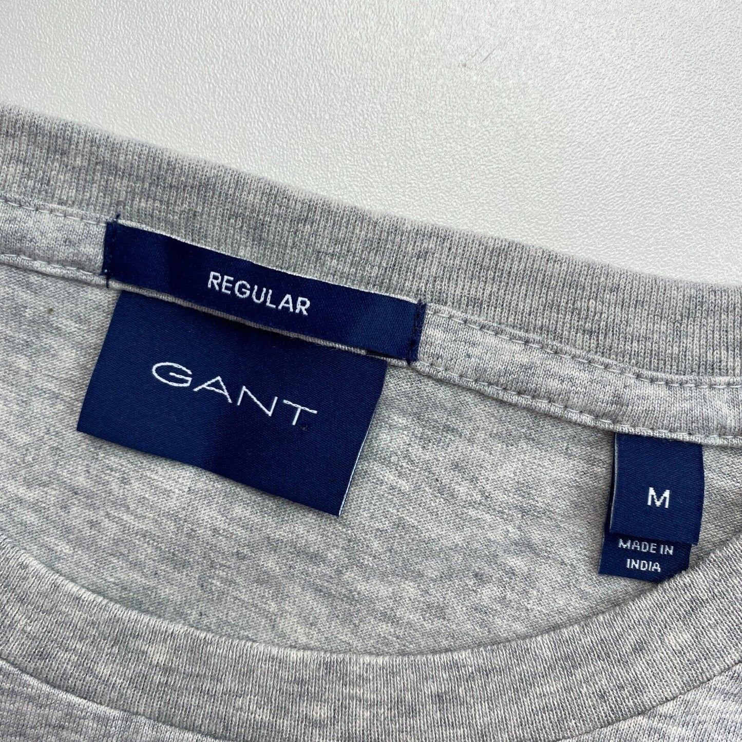 GANT Grey Original Regular Fit Crew Neck T-Shirt Size M