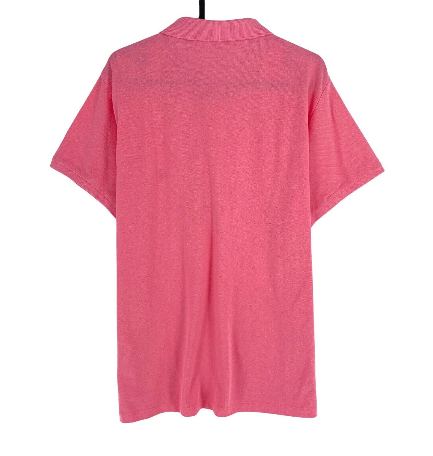 GANT Women Pink Solid Pique Short Sleeve Polo Shirt Size 2XL XXL