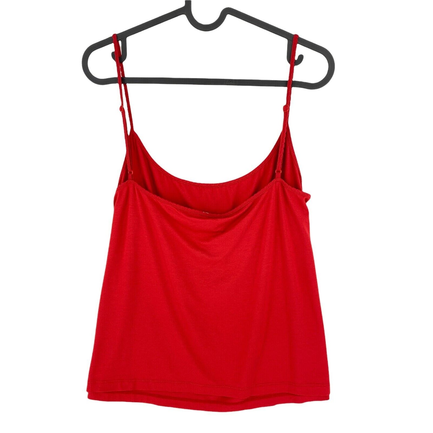 PERSONA Red Round Neck Tank Top Size M