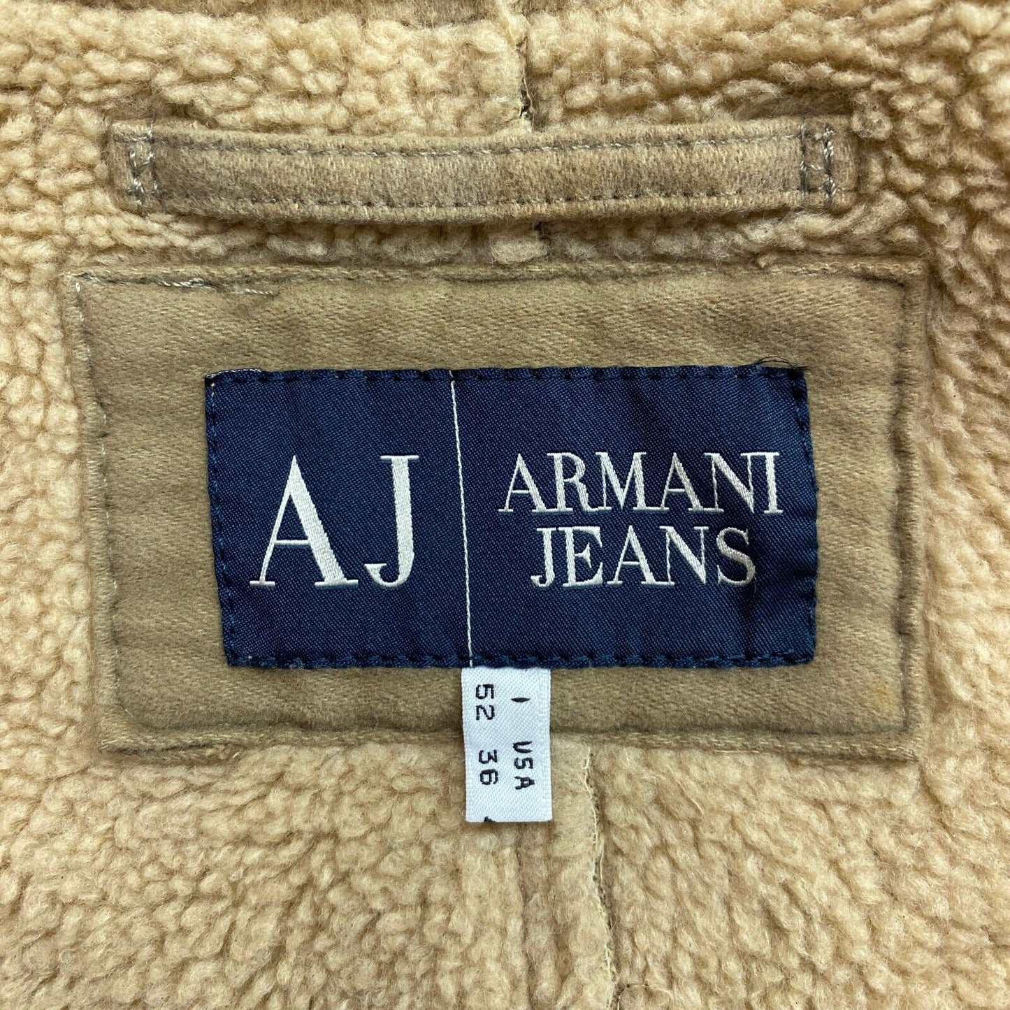 ARMANI JEANS Veste en mélange de coton marron clair Taille EU 52 UK/US 42