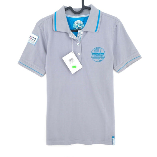 OCEAN ONE Graues Polo-T-Shirt Größe 40