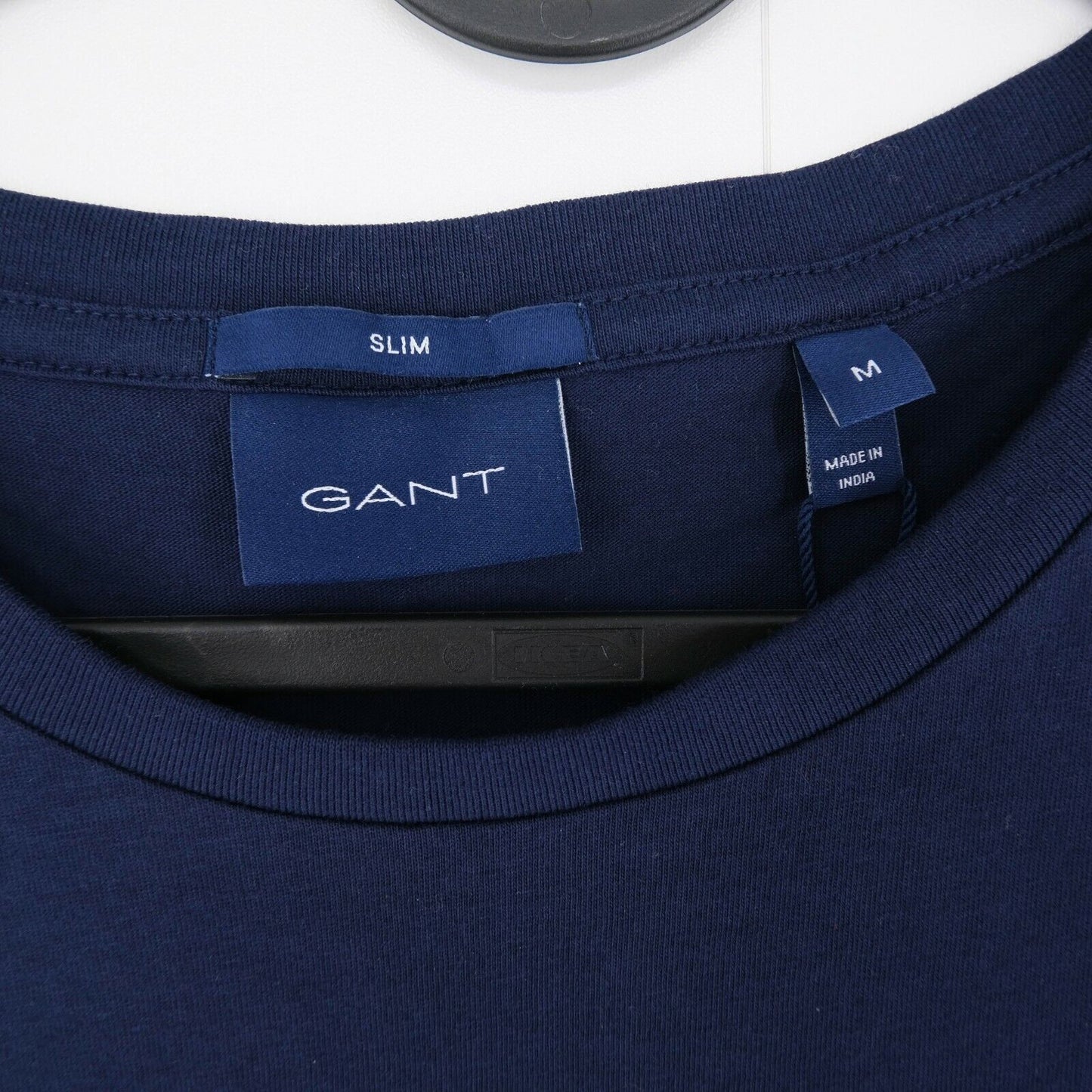 GANT Blue Original Slim Fit Crew Neck T Shirt Size M