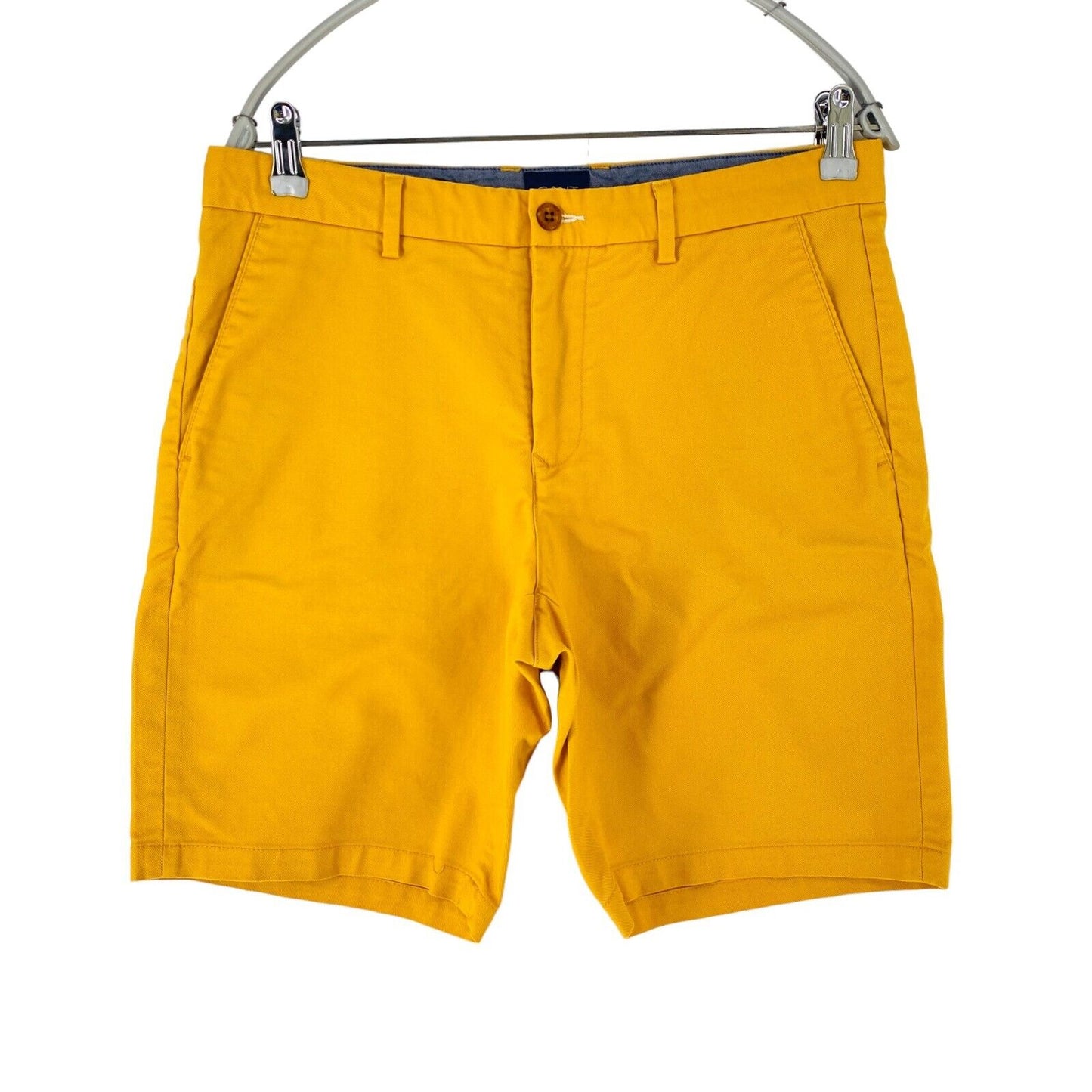 GANT Mens Yellow Slim Fit Chino Shorts Size W33