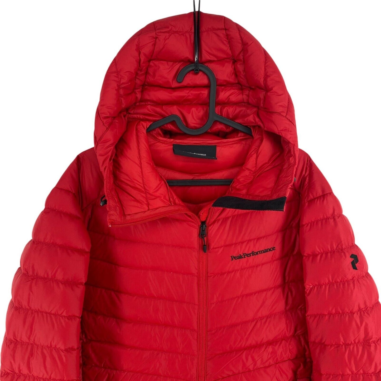 Peak Performance Men Red Frost Down Hood Jacket Coat Size M