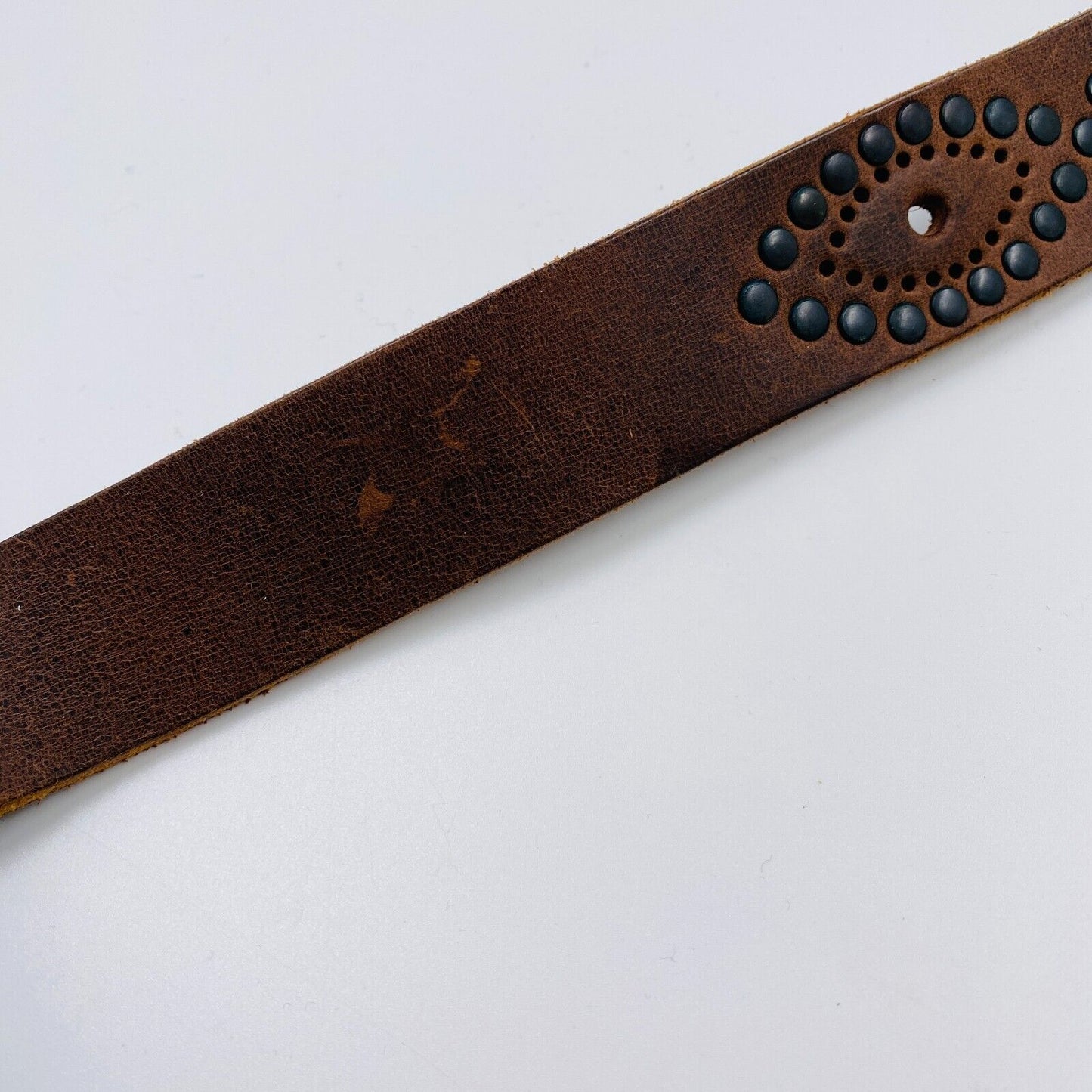 REDSKINS Brown Leather Belt Size 80 cm 32 in.