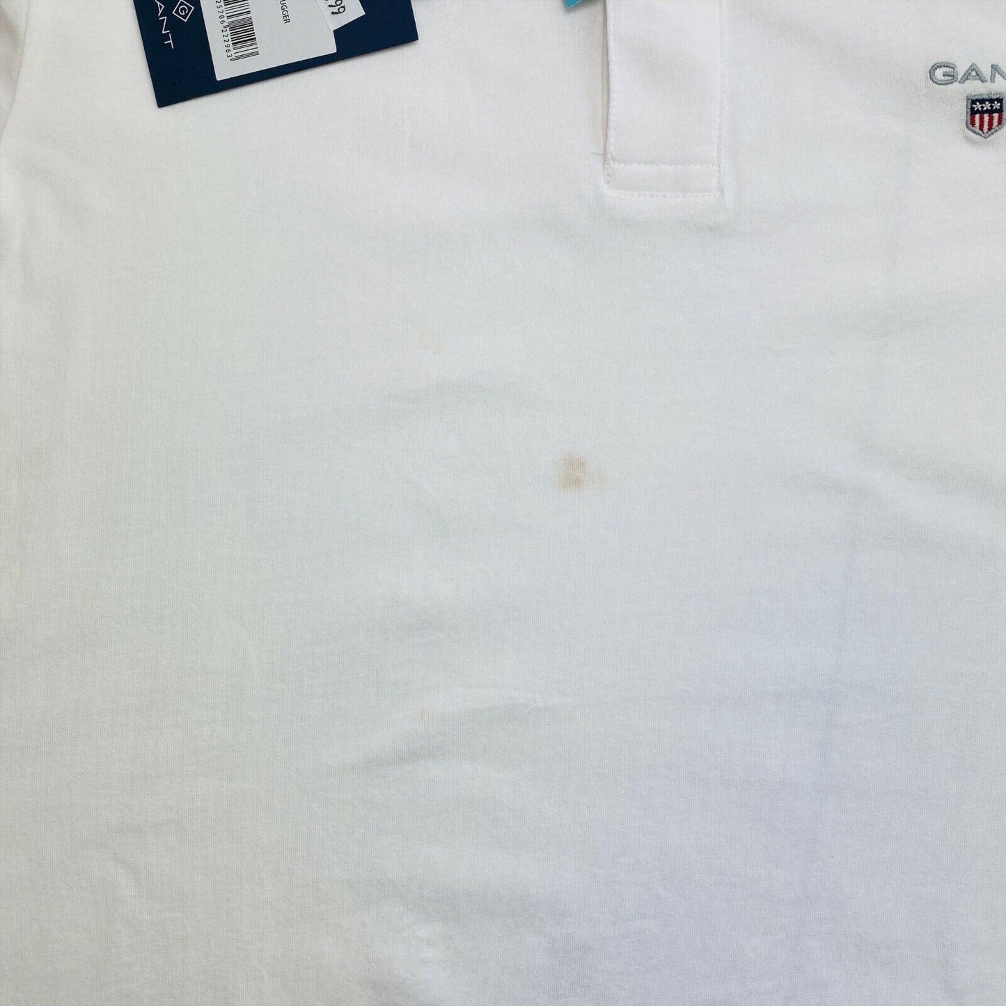 GANT Weißes Original Jersey Rugger Poloshirt Größe S