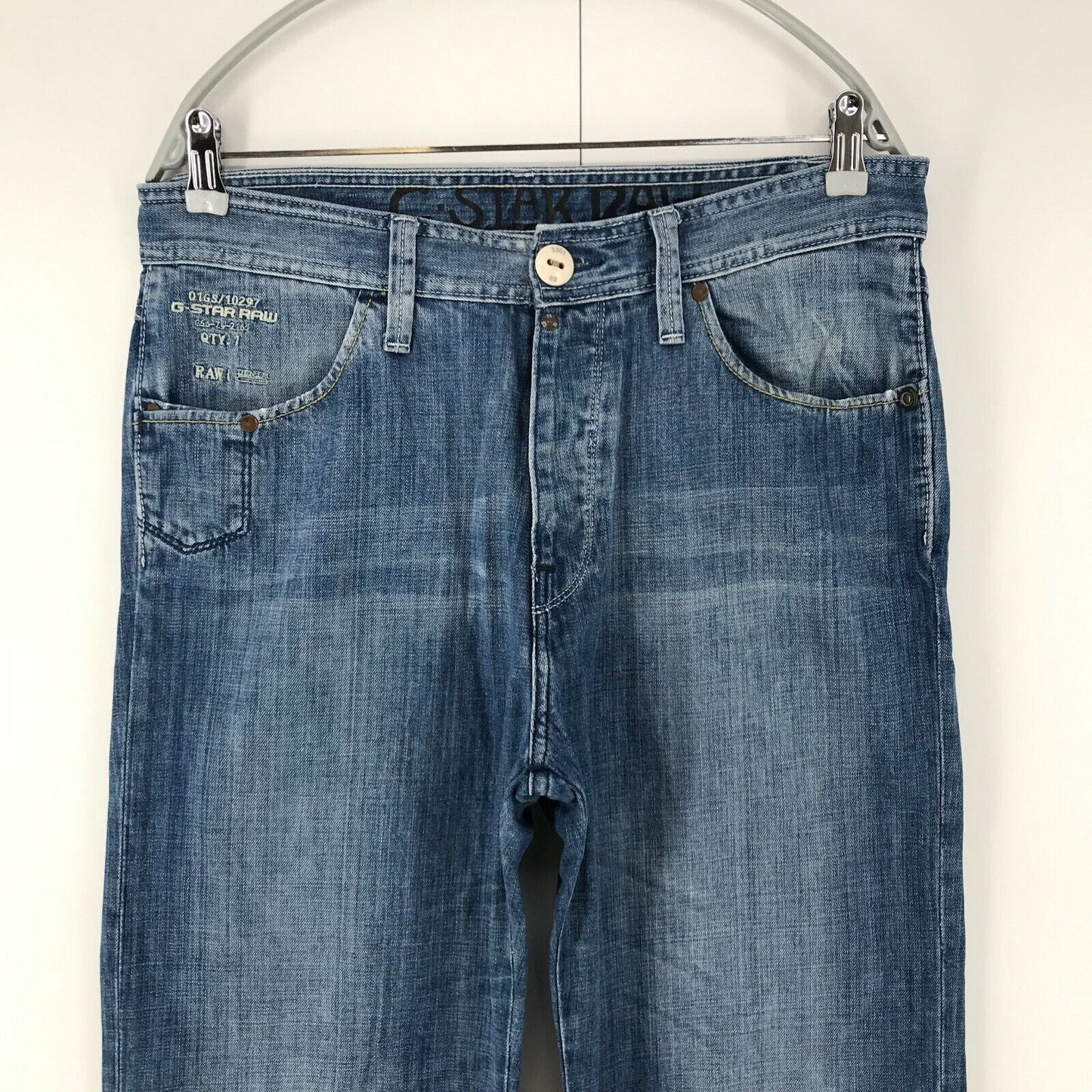 G-STAR RAW LOCKER Blue Regular Straight Fit Jeans W32 L34