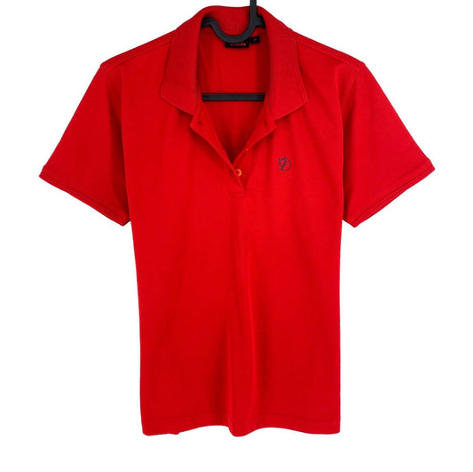 FJALLRAVEN Women Red Polo Shirt Size M