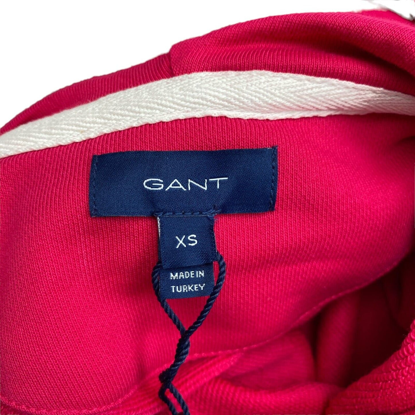 GANT Pink Archive Shield Hoodie-Kleid Größe XS