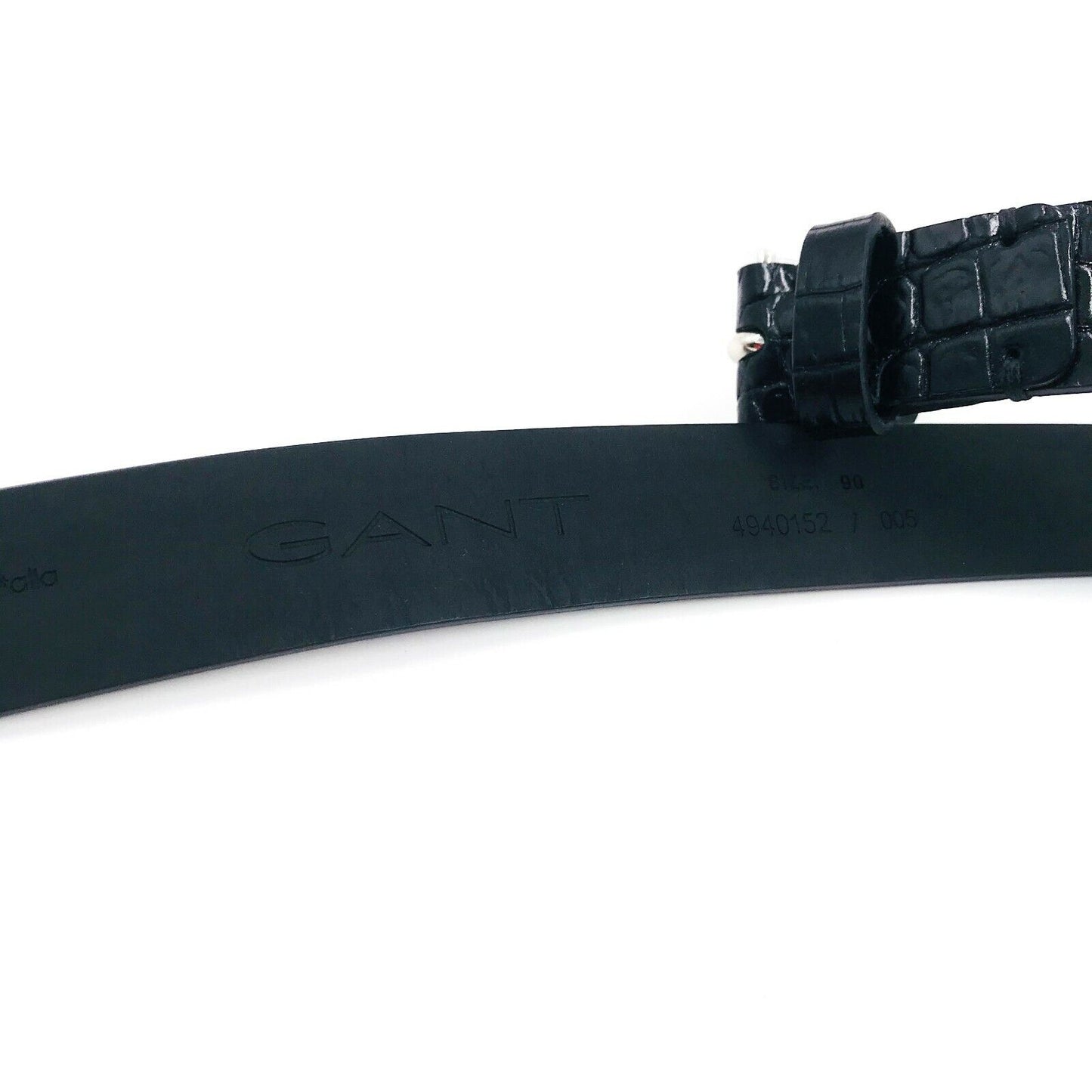 GANT Women's Black 100% Leather Belt Size 90 cm 36"