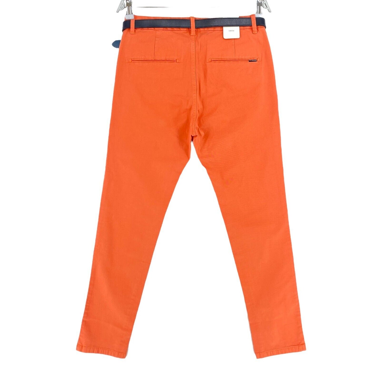 Scotch & Soda Orange Garment Dye Regular Slim Fit Chino Pants Trousers W28 L32