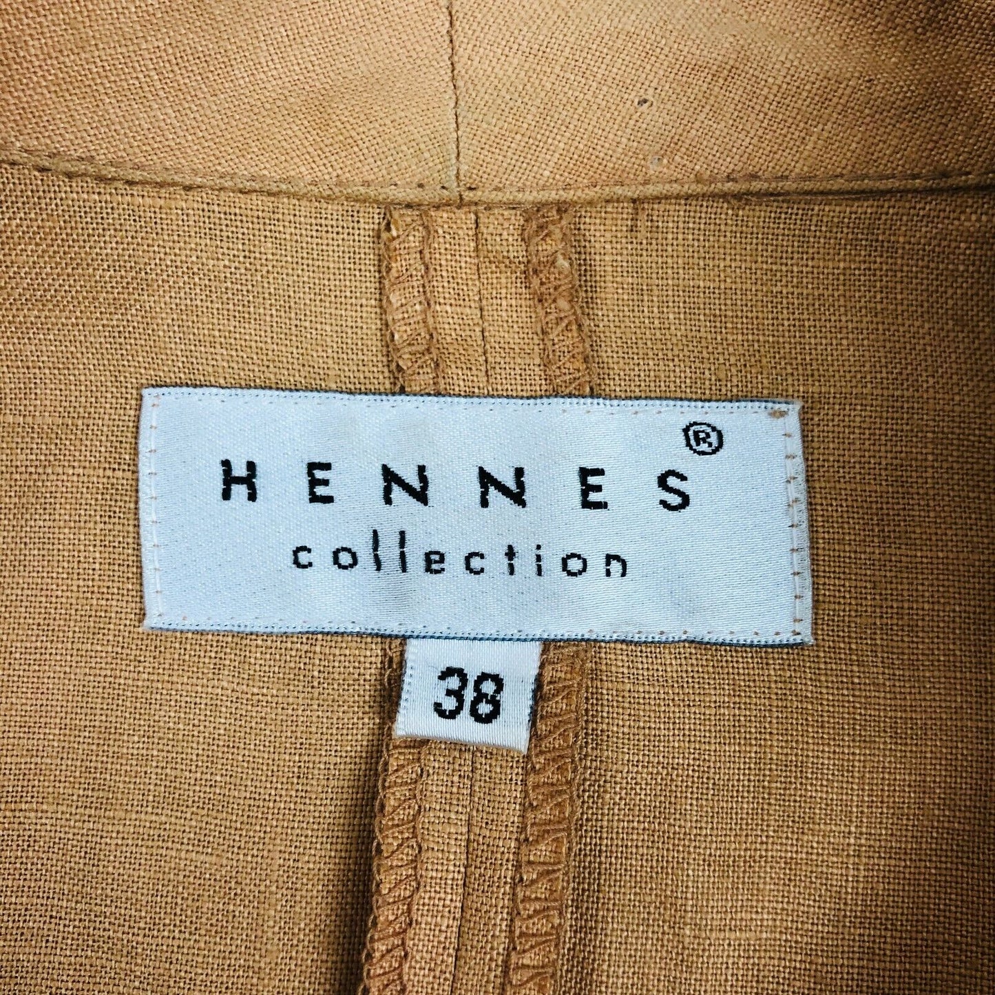 Hennes Collection Brown 100% Linen Blazer Jacket EUR 38 US 8 UK 10