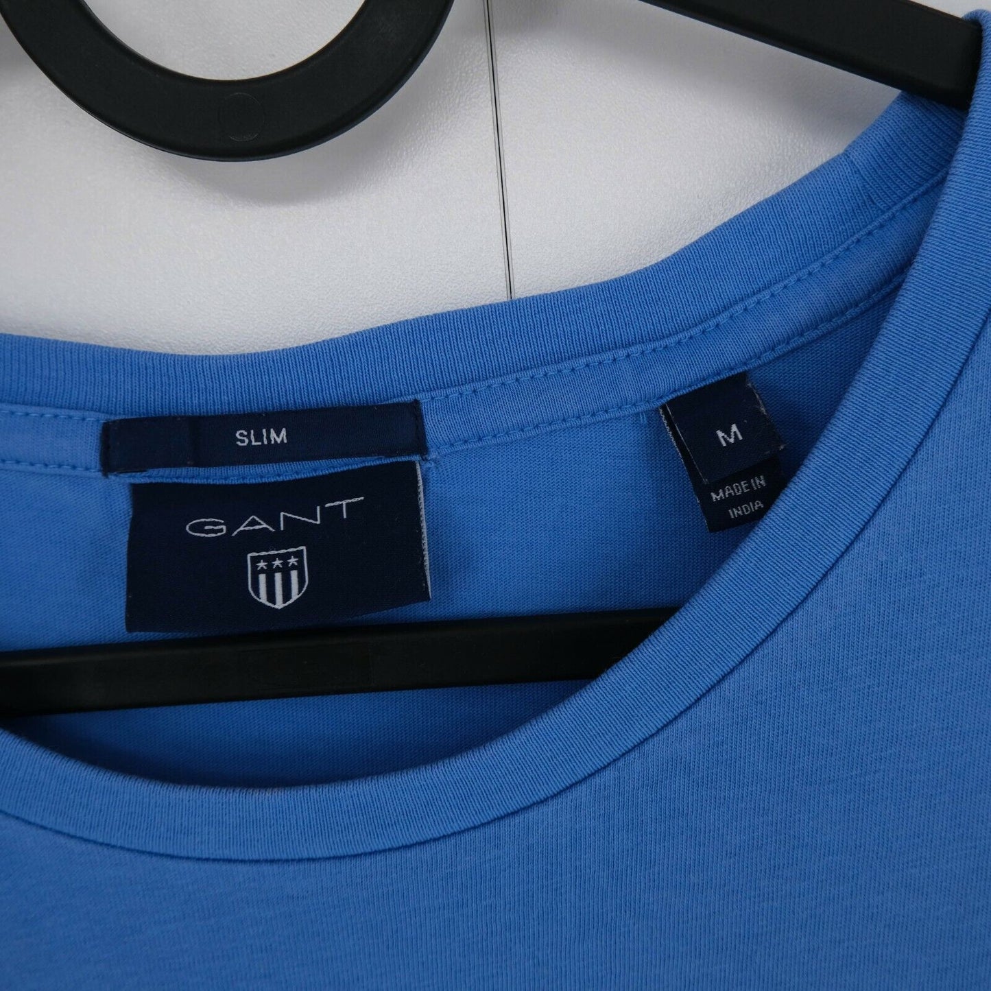 GANT Blue Crew Neck Slim Fit T Shirt Size M