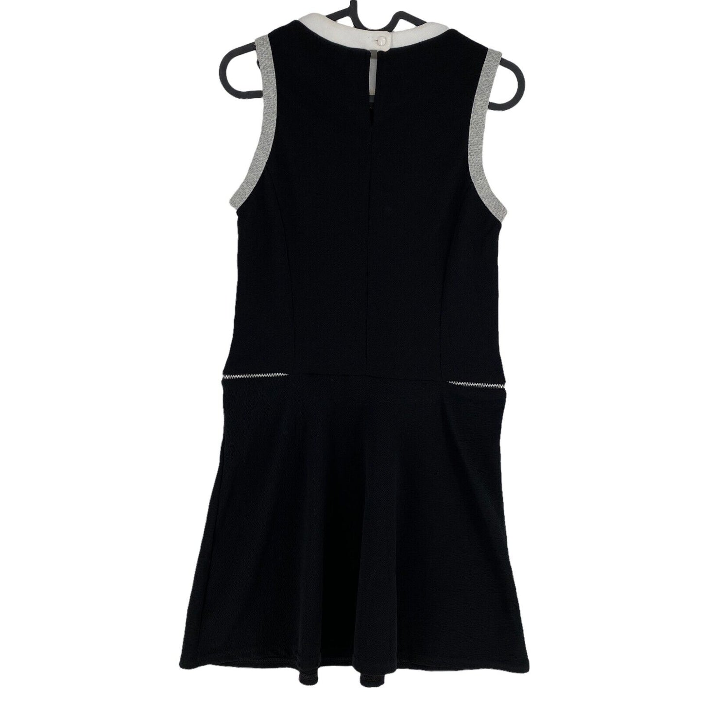 Etam Black Sleeveless Round Neck A-Line Dress Size EU 36 UK 8 US 6