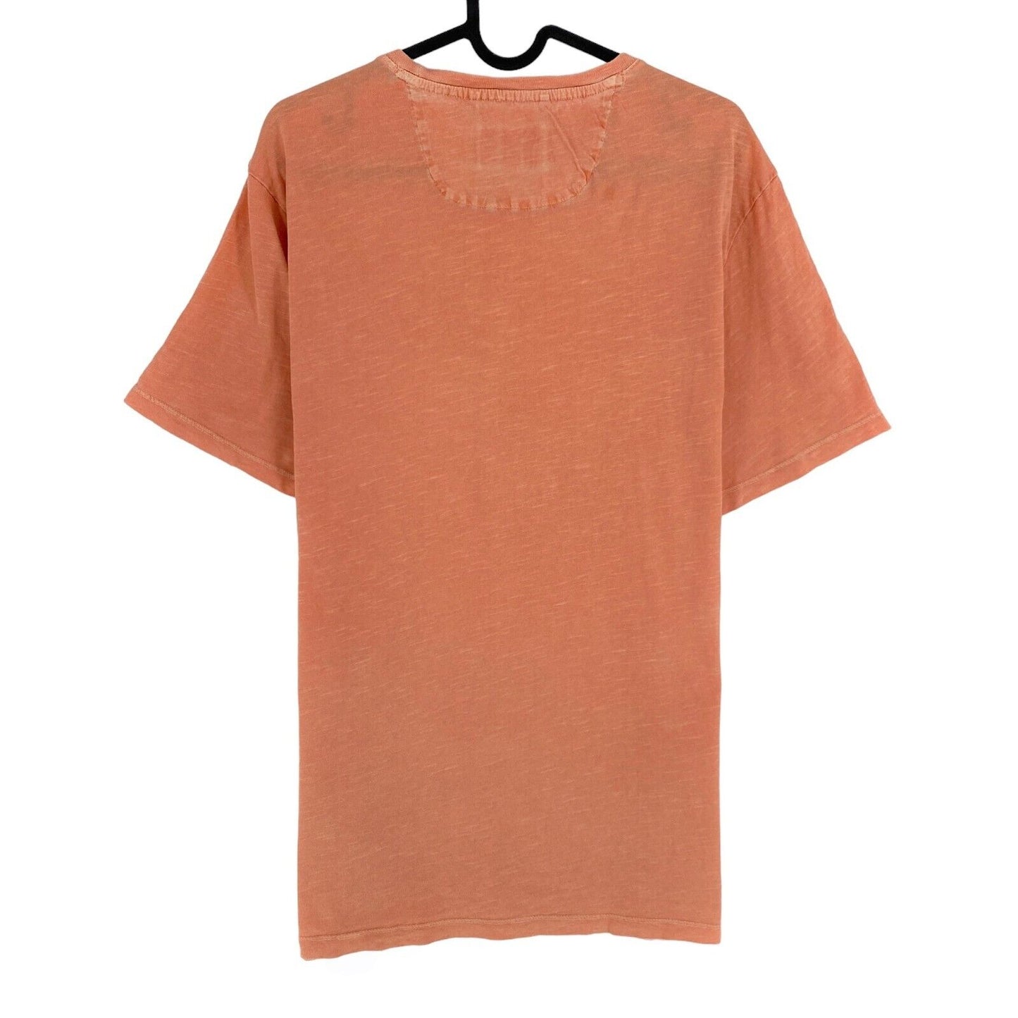 CAMEL ACTIVE Hellorange T-Shirt mit Rundhalsausschnitt und Grafikdruck, Größe L