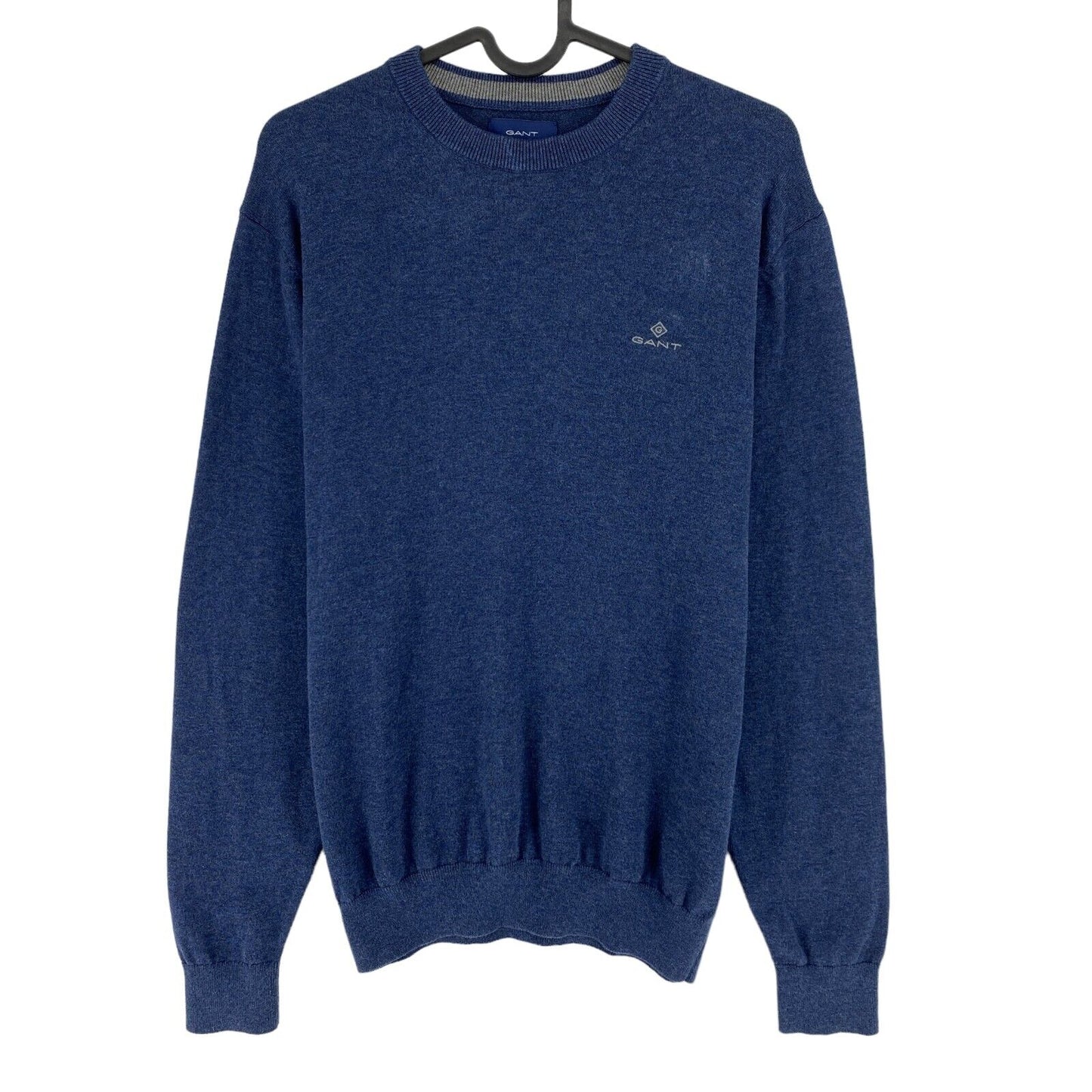 GANT Dark Blue Cotton Crew Neck Sweater Jumper Size M