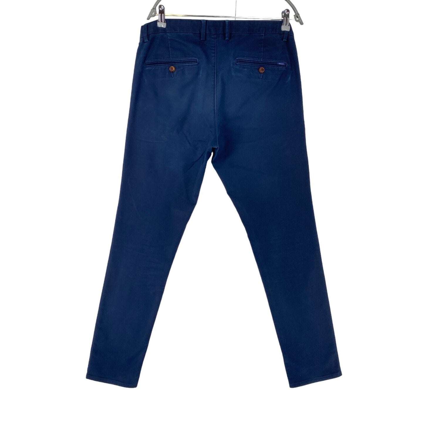 GANT Dunkelblaue Chinohose für Herren im Skinny Fit, Größe W32 L34