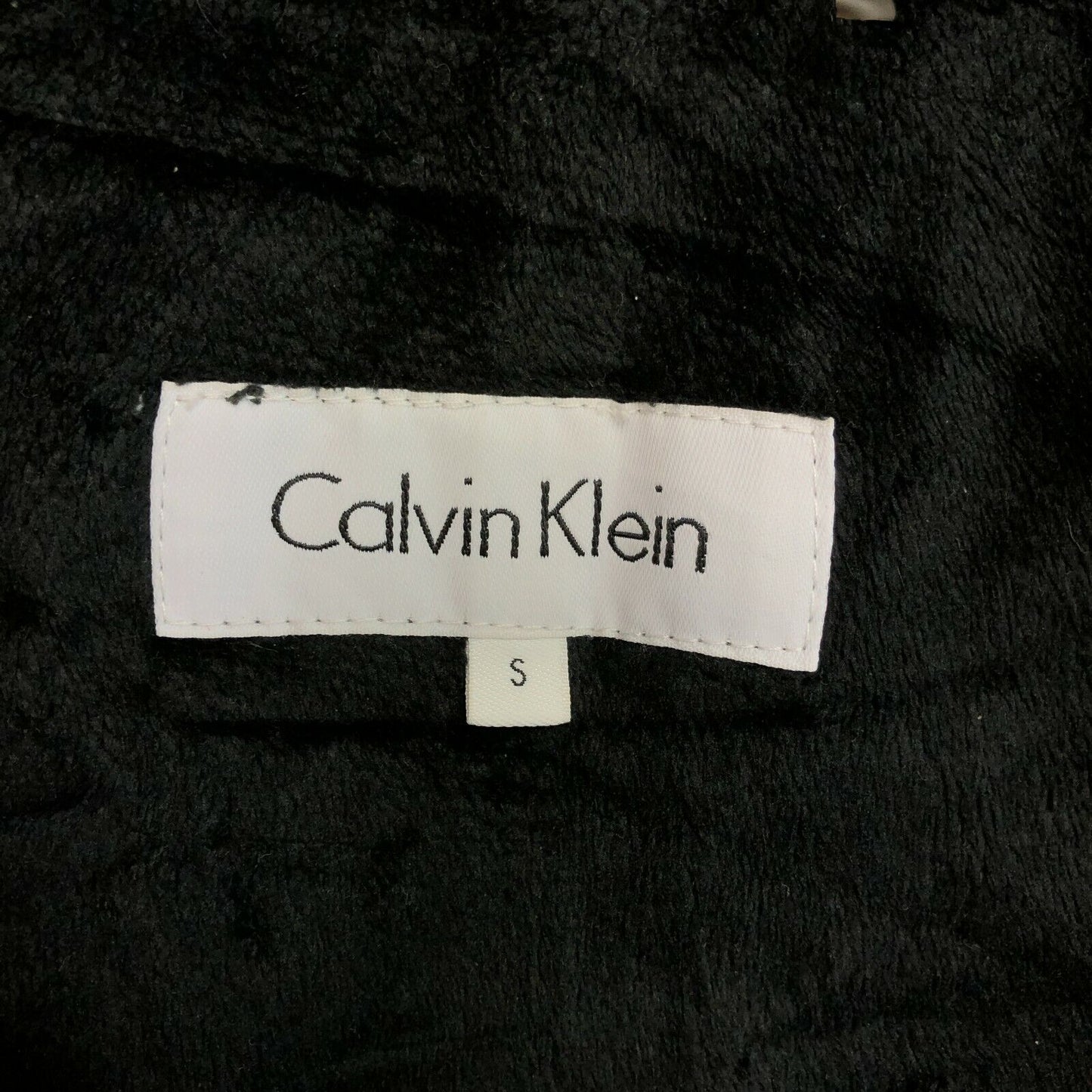 CALVIN KLEIN Dark Grey Hooded Down Puffer Coat Jacket Size S