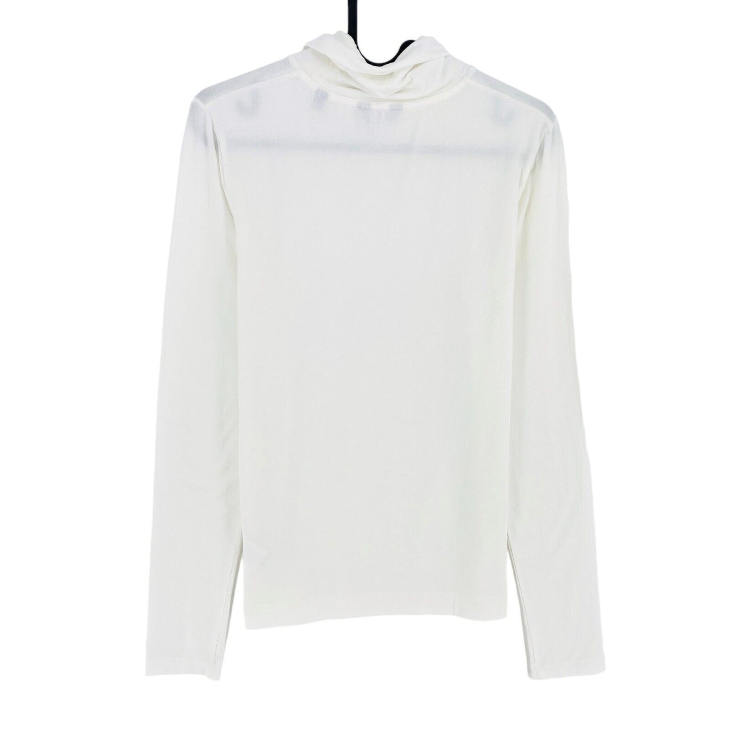 GANT White Jersey Turtle Neck Long Sleeves T Shirt Size M