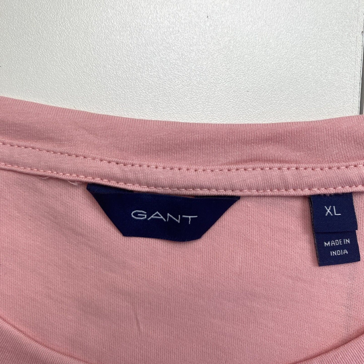 GANT Women Pink Original Crew Neck Short Sleeves T Shirt Size XL