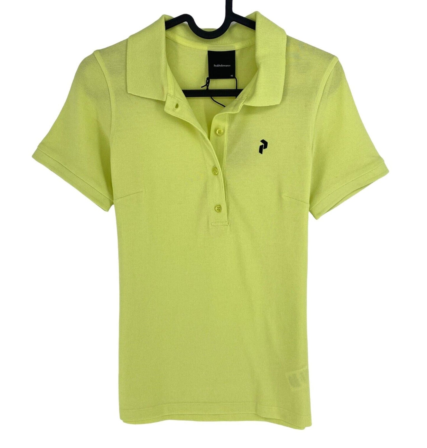 Peak Performance Women Light Green Classic Cotton SS Polo Shirt Size XS