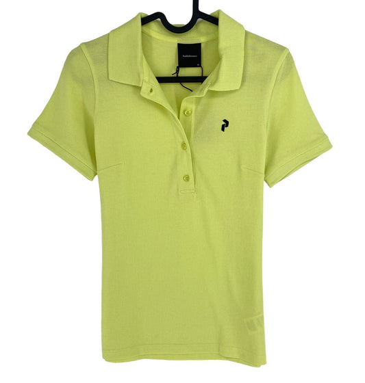 Peak Performance Women Light Green Classic Cotton SS Polo Shirt Size XS