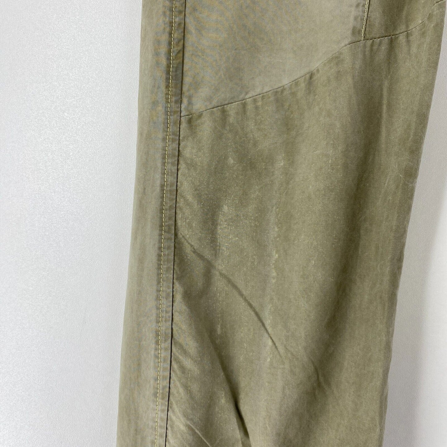 DIESEL URSULA Khaki Green Regular Straight Fit Cuffed Cargo Trousers Size EUR 40