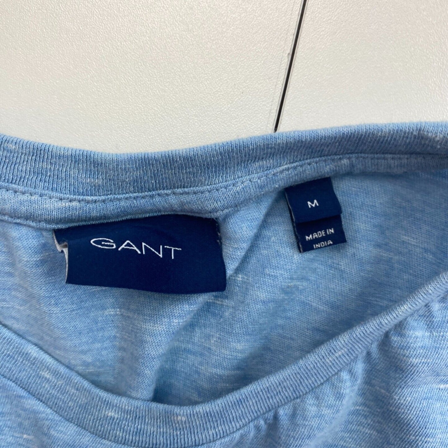 GANT Hellblaues T-Shirt mit Rundhalsausschnitt, Größe M