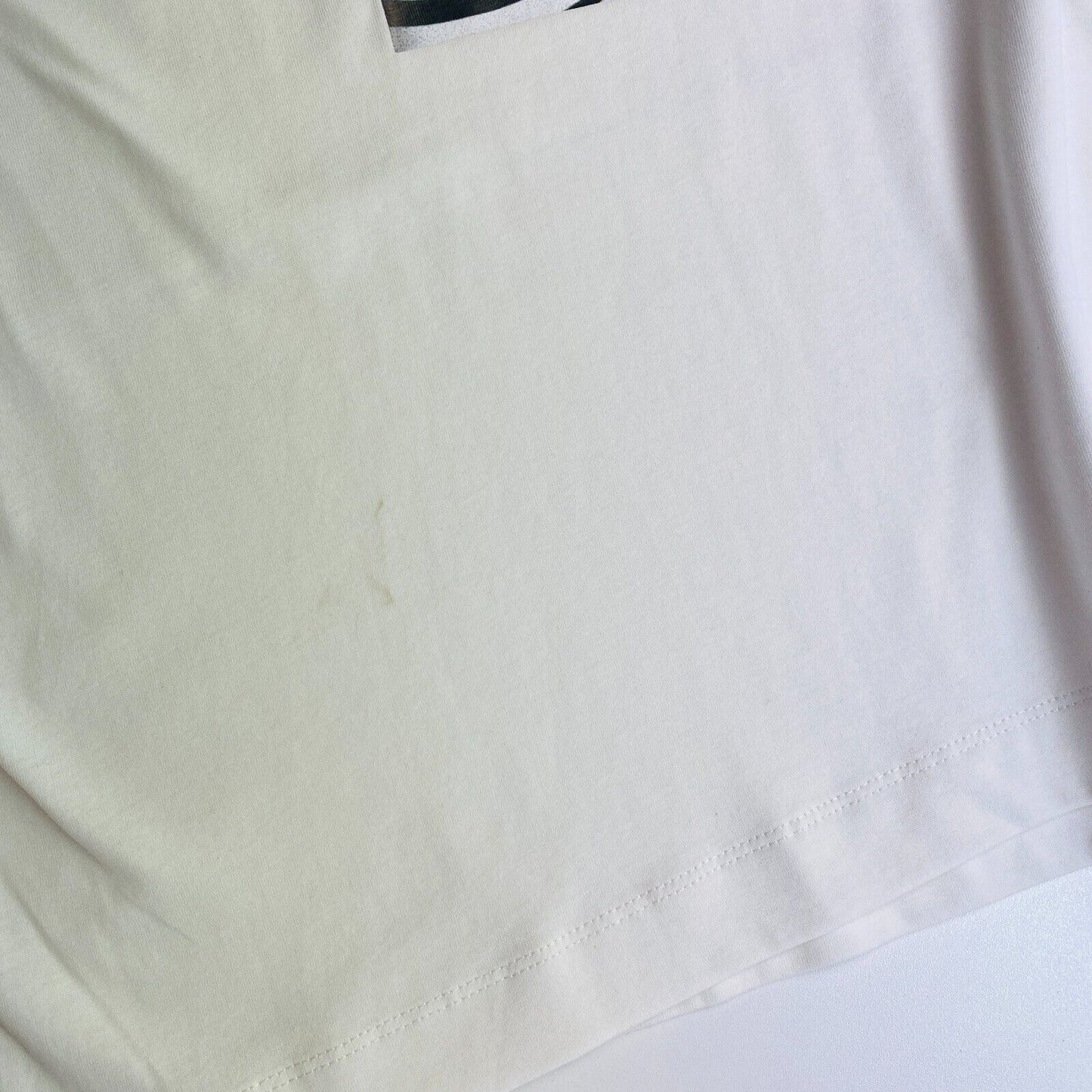 DIESEL White With Spray Can Print SS Crew Neck T Shirt Size L