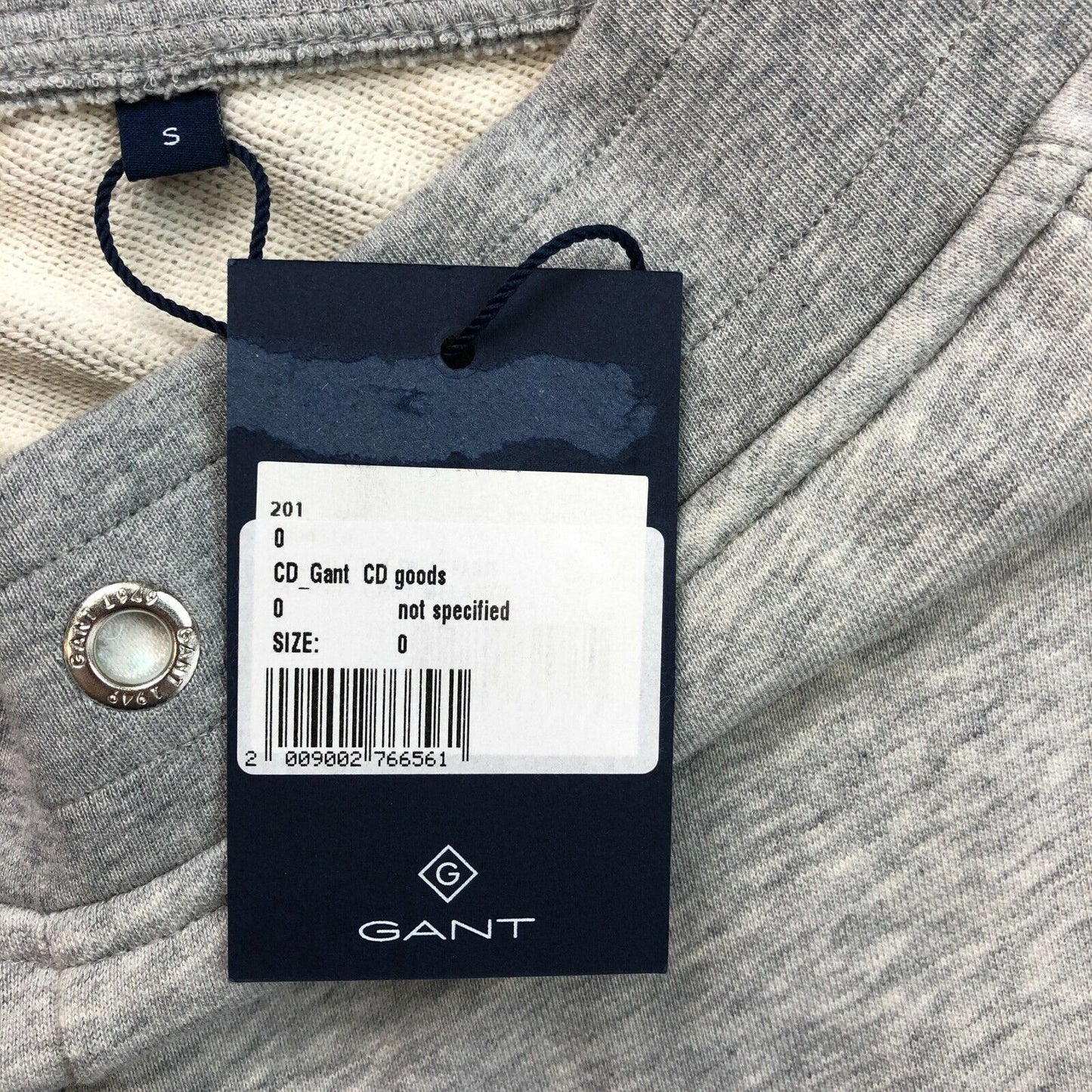 GANT Jogginghose mit Logo, grau, gestreift, Größe S