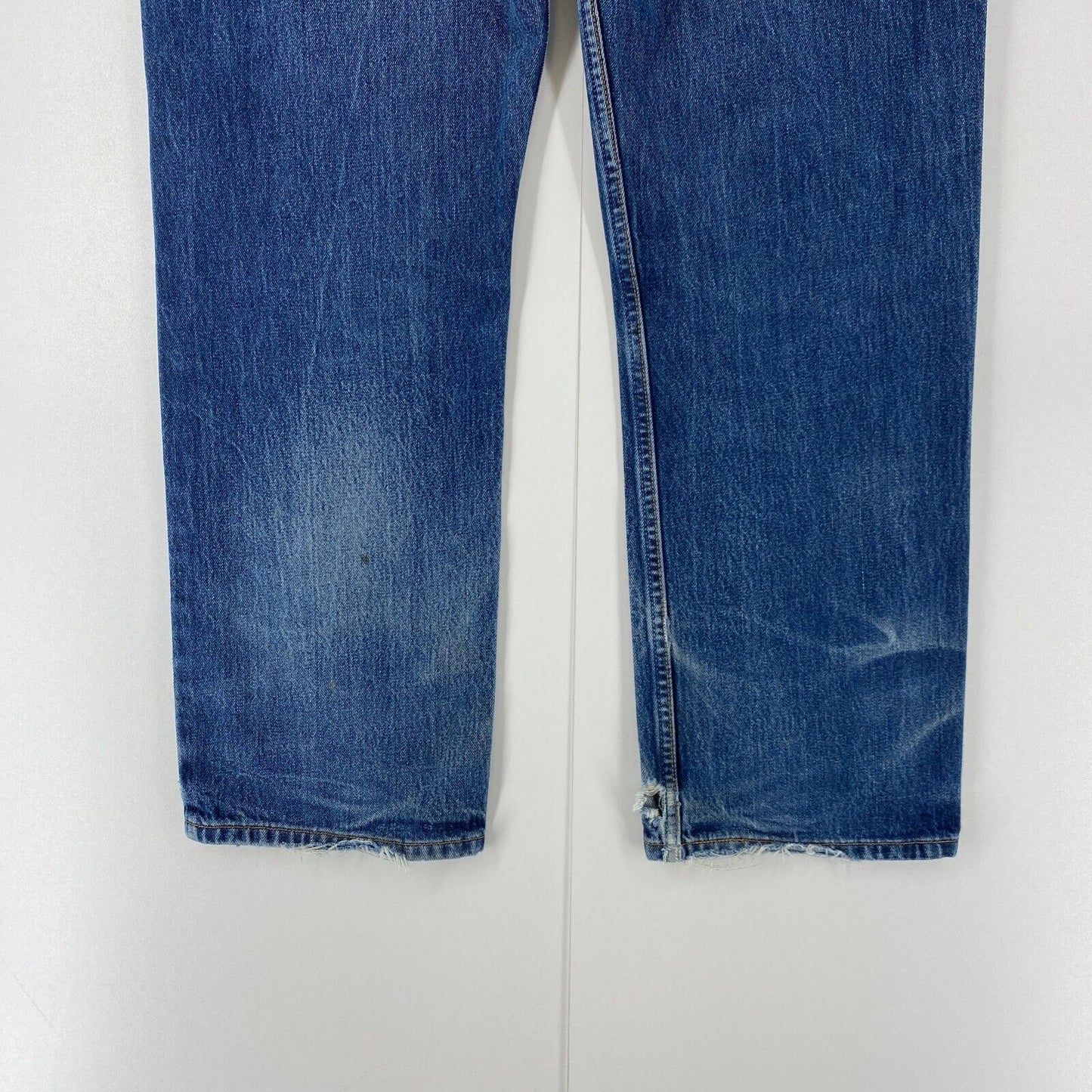 Levi's 751 Blue Regular Straight Fit Distressed Jeans W38 L30