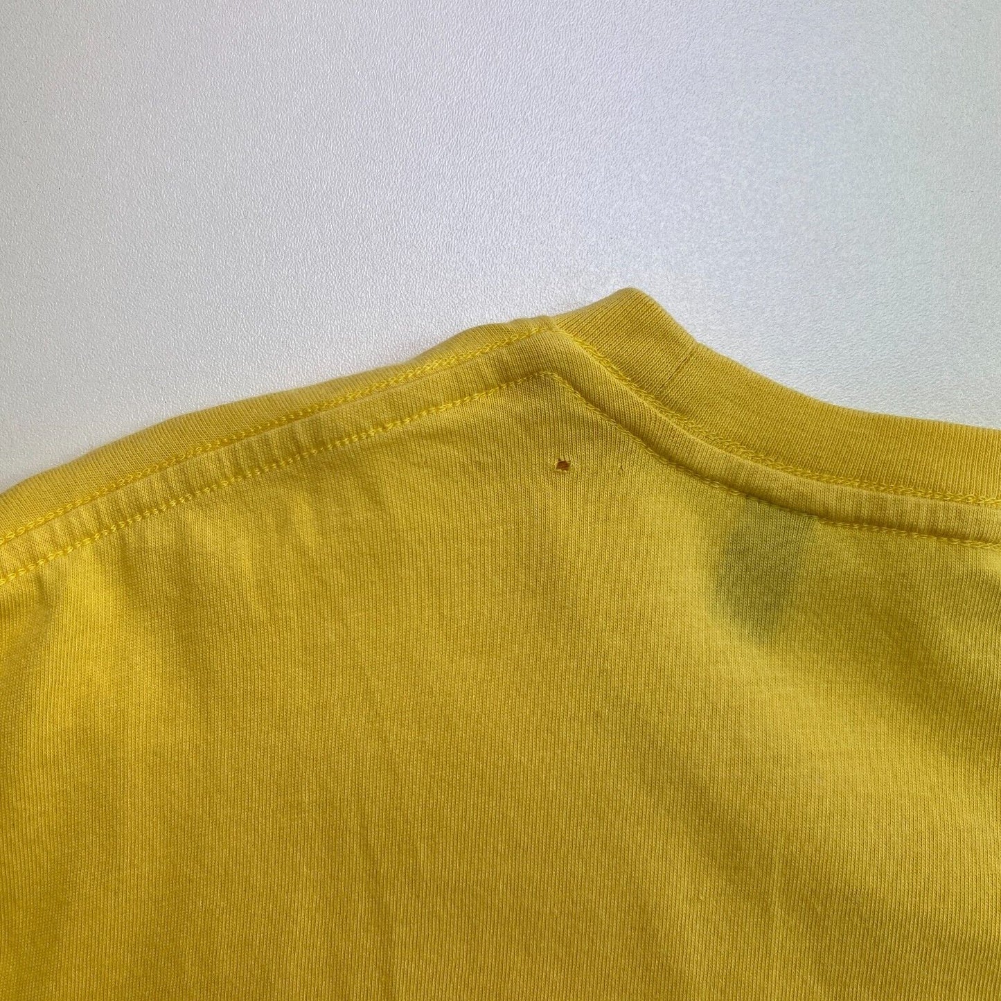 GANT T-shirt à col rond coupe régulière jaune Original taille L