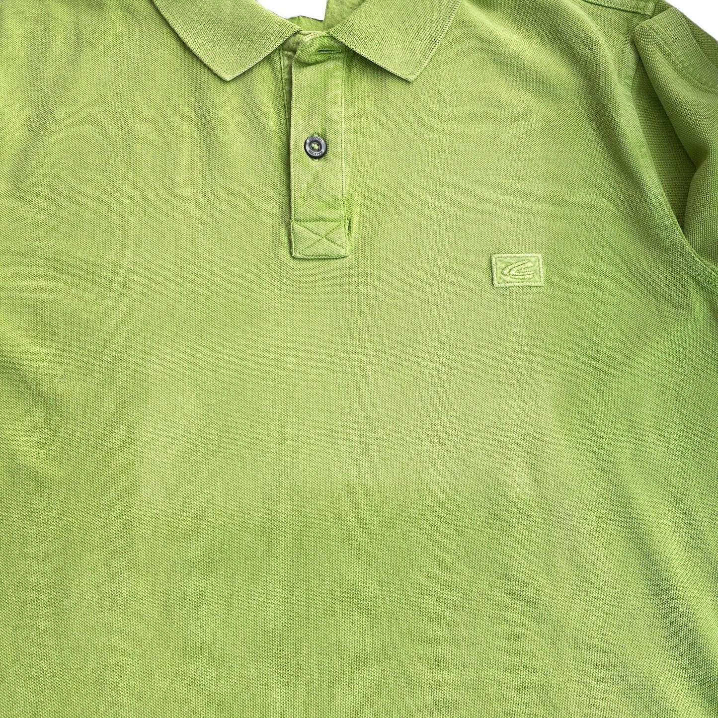 Camel Active Light Green Logo Pique Polo Shirt Size M