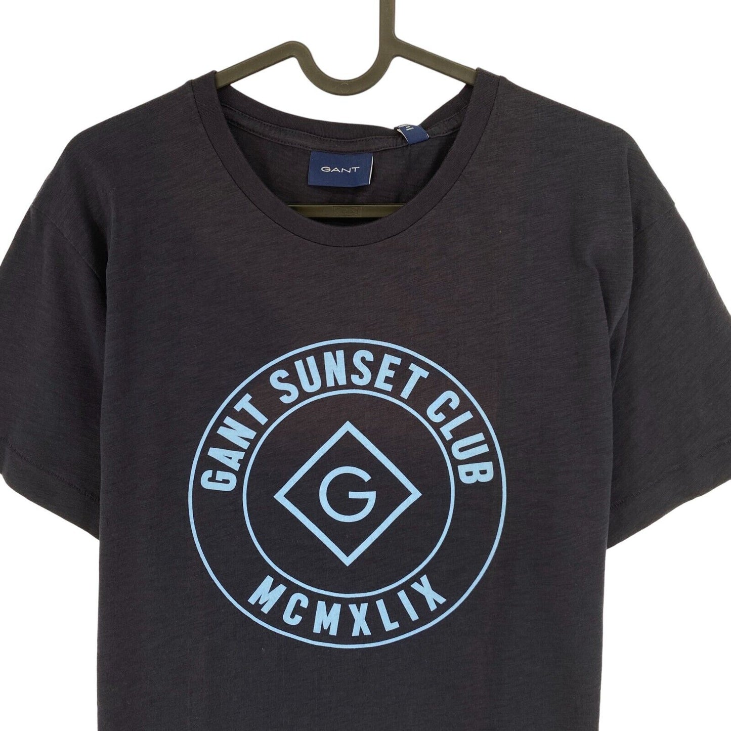 GANT T-shirt à col rond bleu marine Sunset Club Taille M