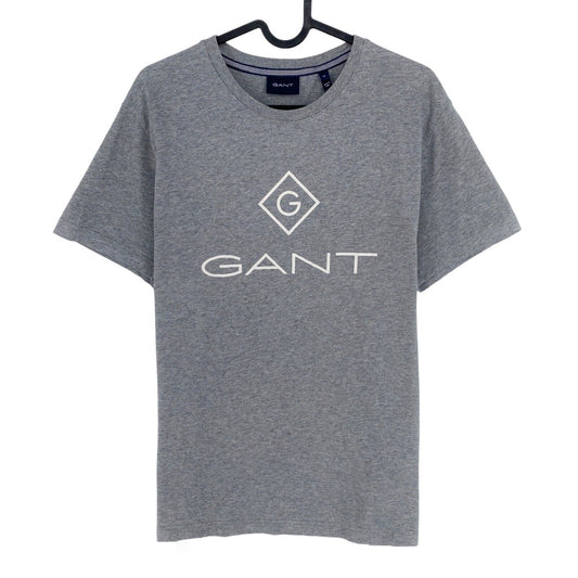 GANT T-Shirt mit Rundhalsausschnitt, Lock Up, Grau, Größe M