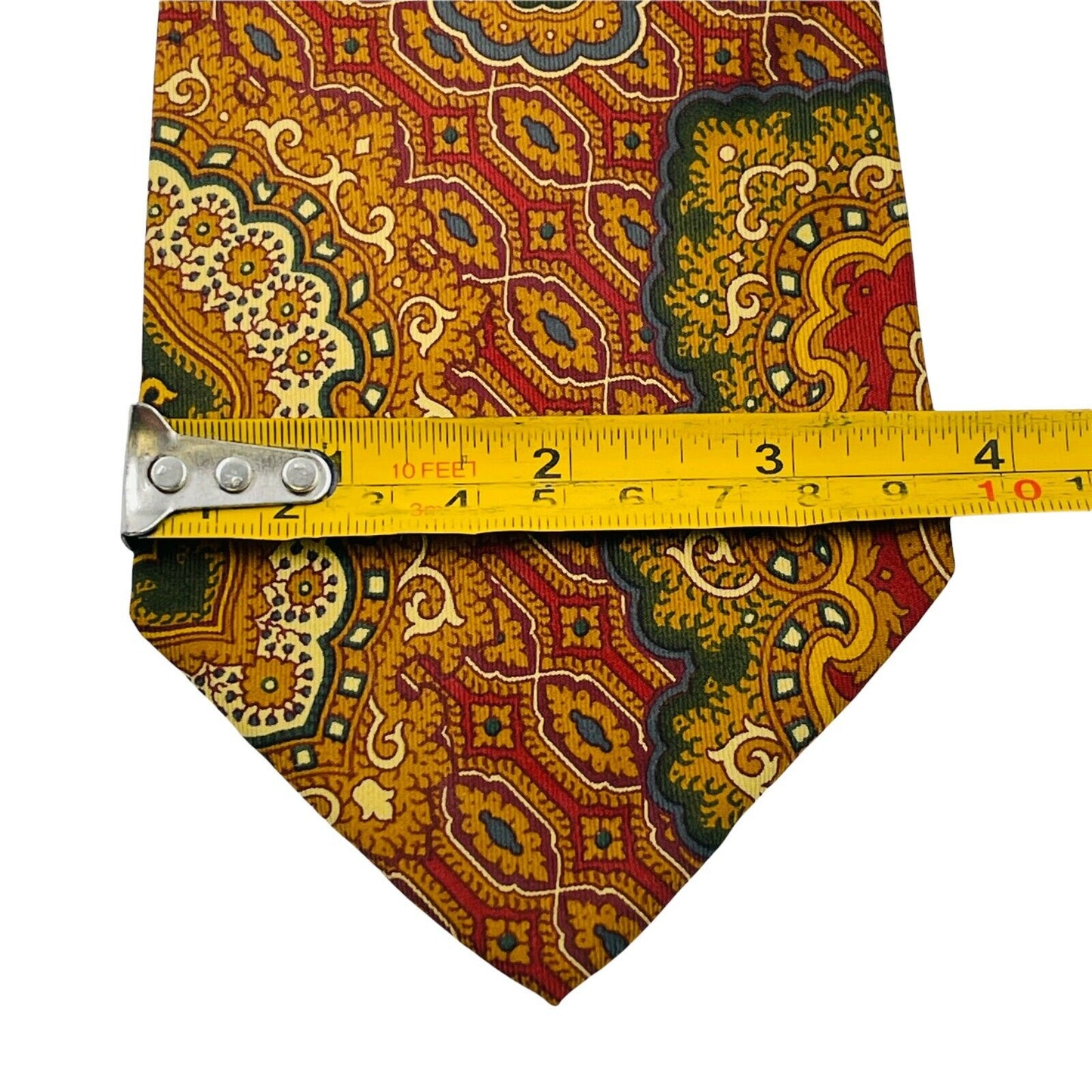 GANT Vintage Brown Ornamented 100% Silk Hand Made Tie