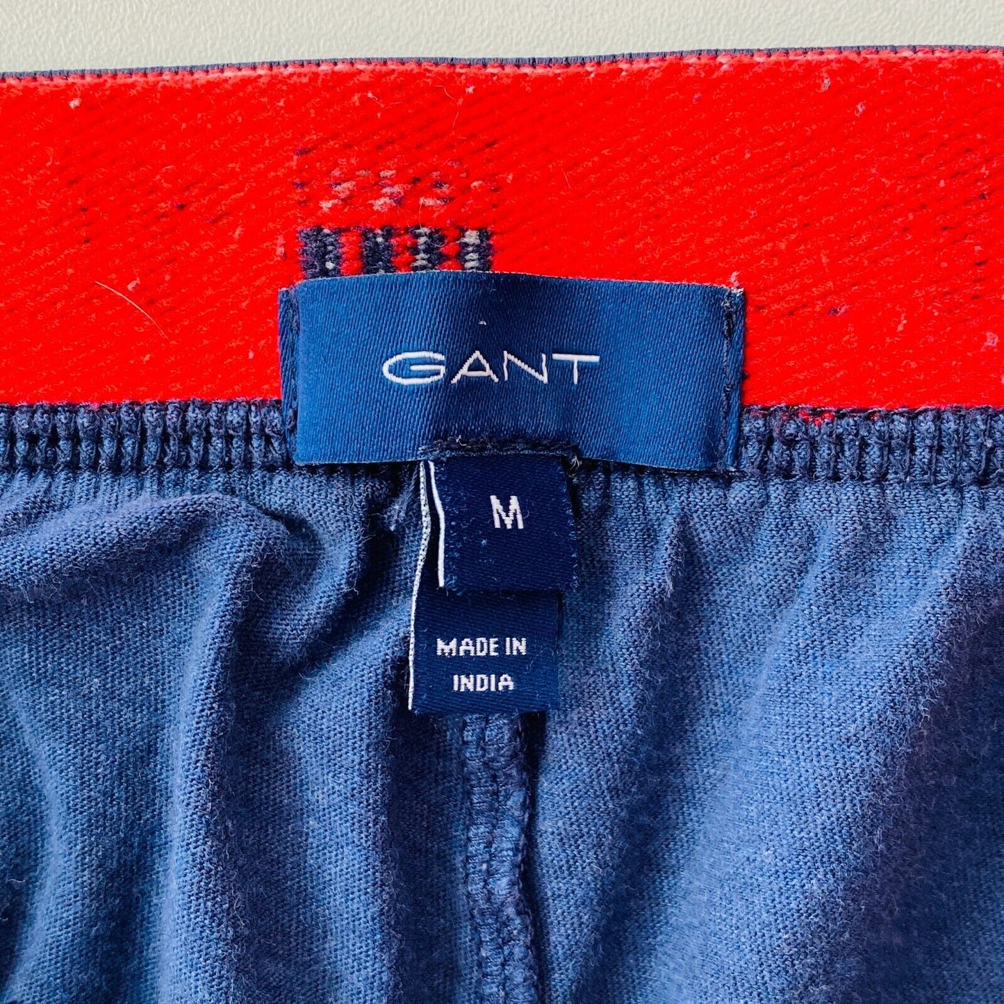 GANT Nightwear Mens Blue Regular Fit Sleeping Pajama Shorts Size M