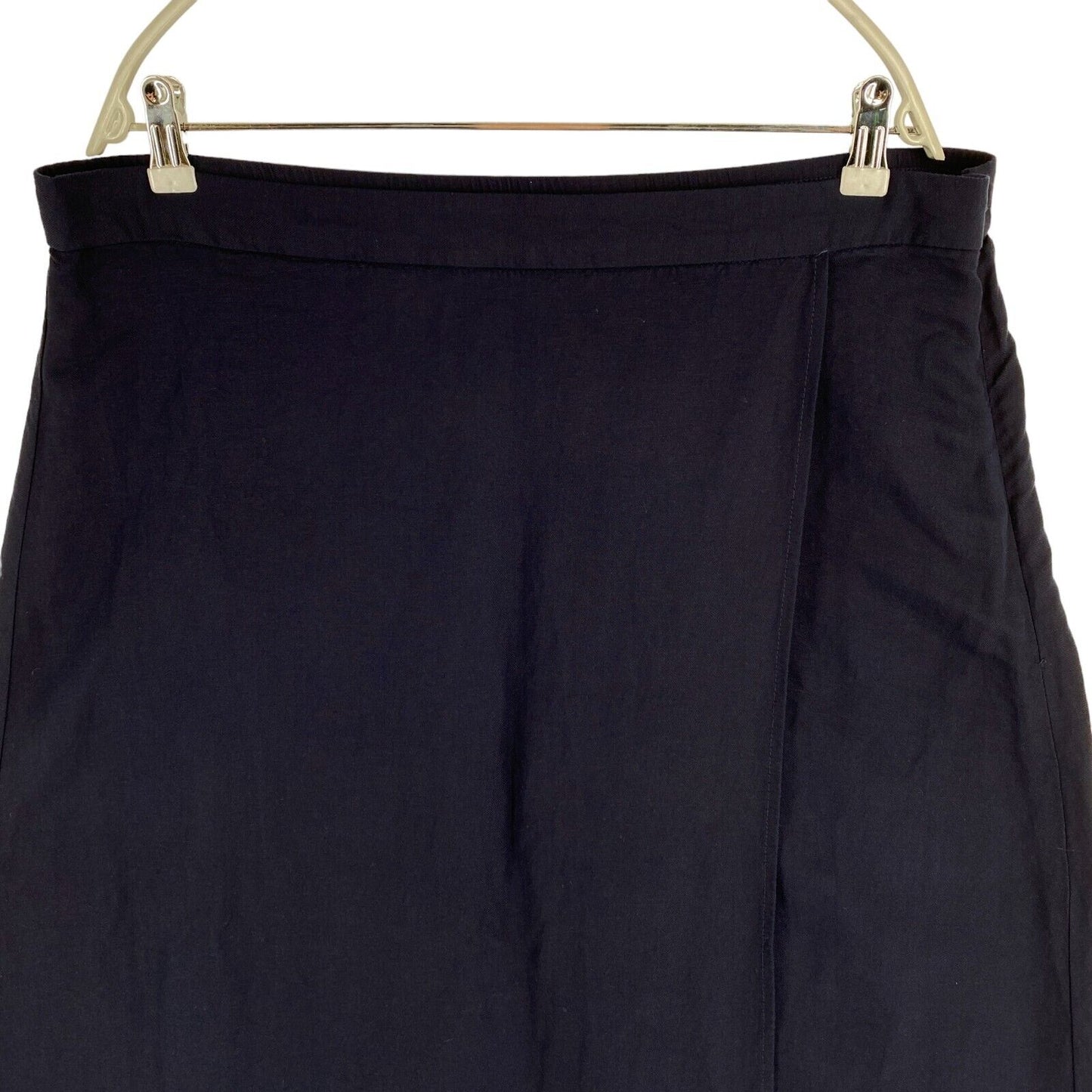 GANT Navy Blue Linen Viscose Midi Skirt Size 2XL XXL