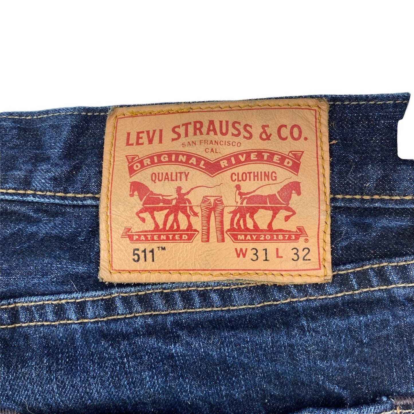 Levi's 511 Dunkelblaue Slim Fit-Jeans W31 L32