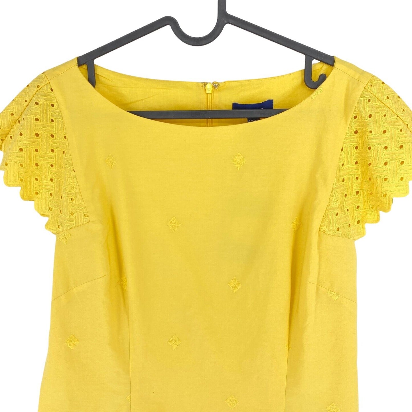 GANT Yellow Broderie Anglaise Dress Size EU 34 36 UK 6 8 US 4 6