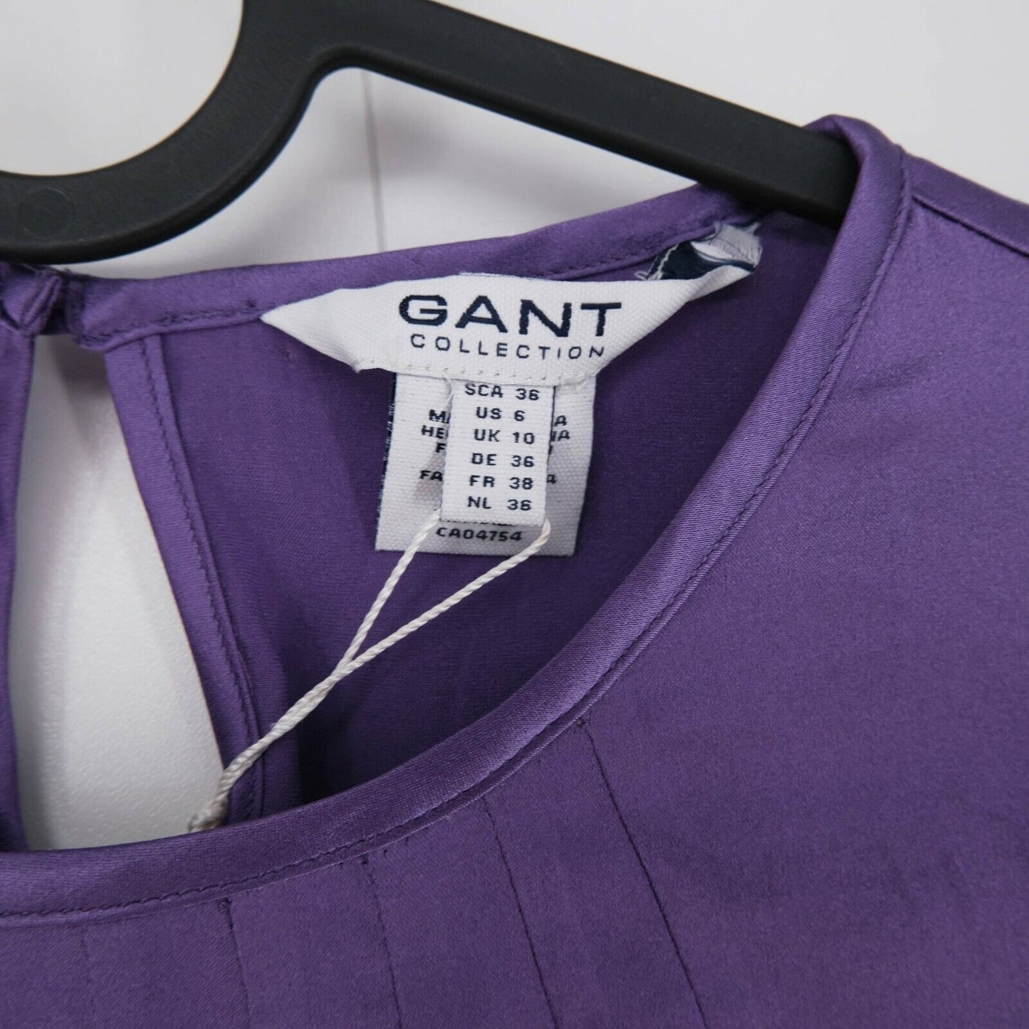 GANT Blouse en satin de soie violette Taille EUR 36 UK 10 US 6