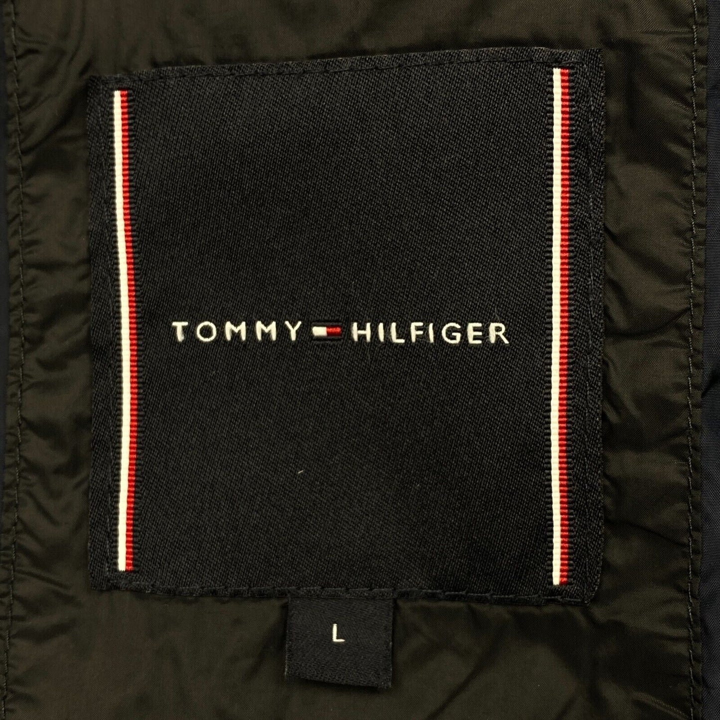 TOMMY HILFIGER TECH Thermal Insulation Black Quilted Jacket Size L