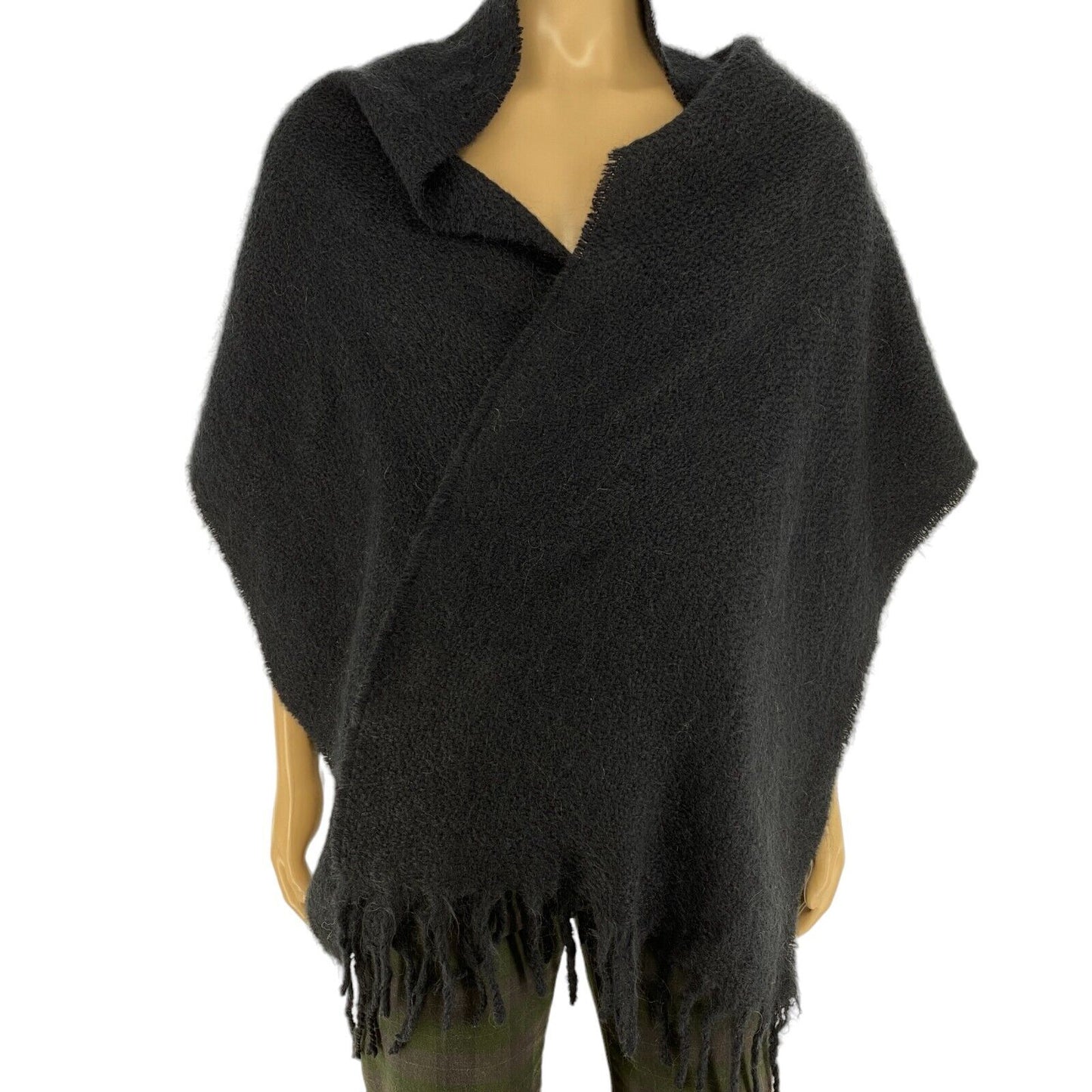 GANT Black Mohair Scarf Shawl