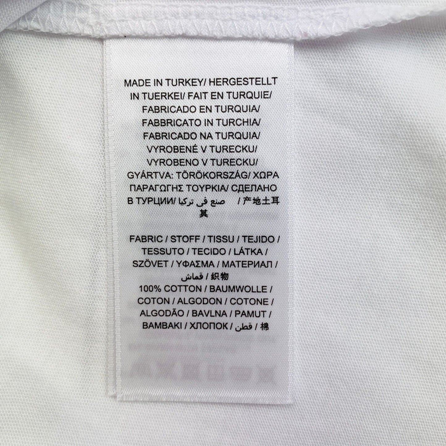 GANT White Logo Crew Neck T Shirt Size S