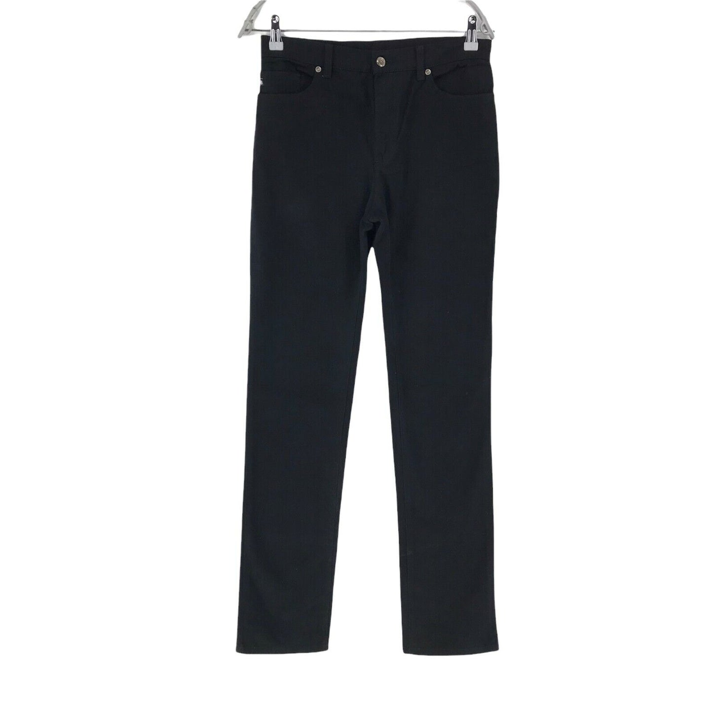 MARINA YACHTING Women Black Skinny Fit Chino Trousers Size W28