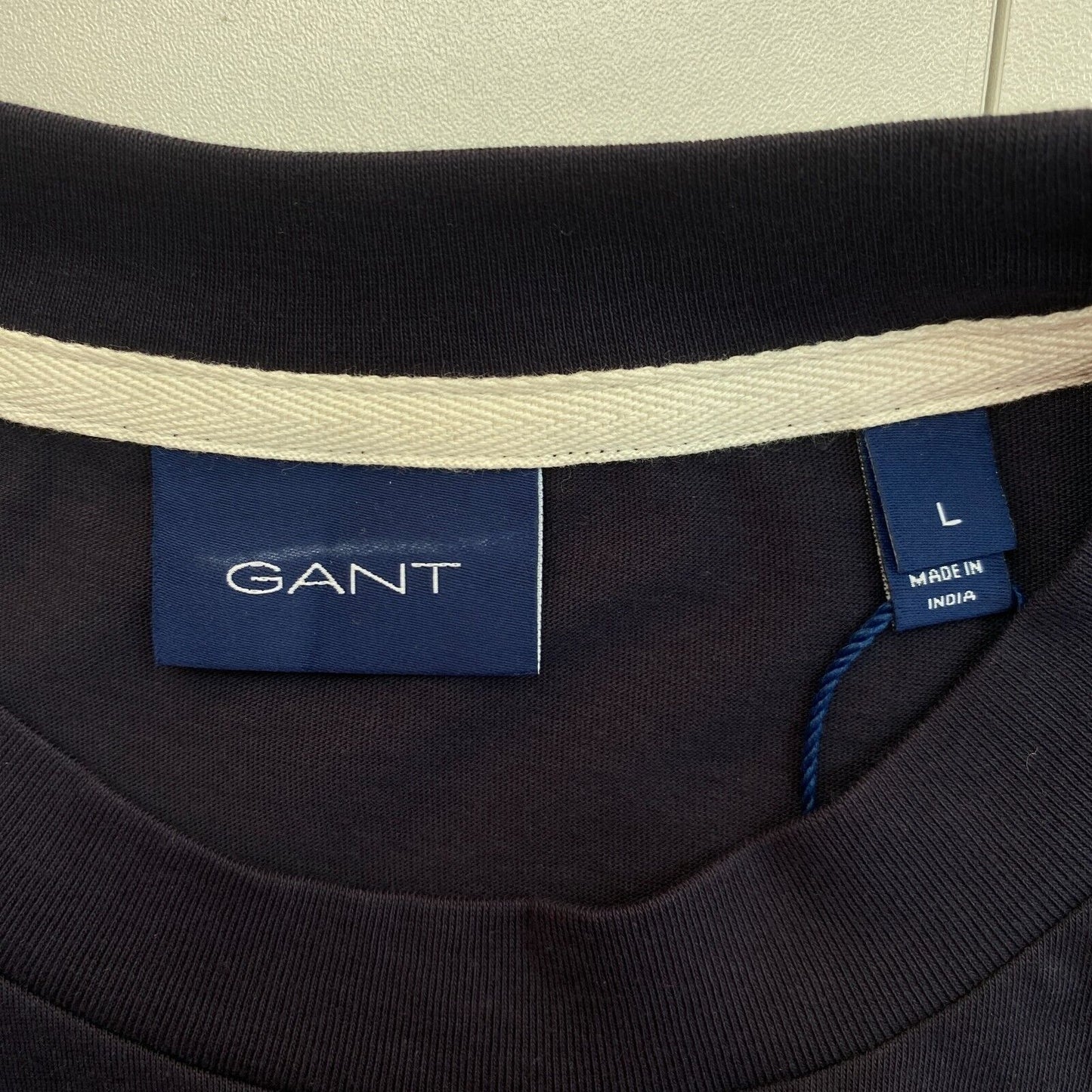 GANT, Marineblaues Racquet Club T-Shirt mit Rundhalsausschnitt, Größe L