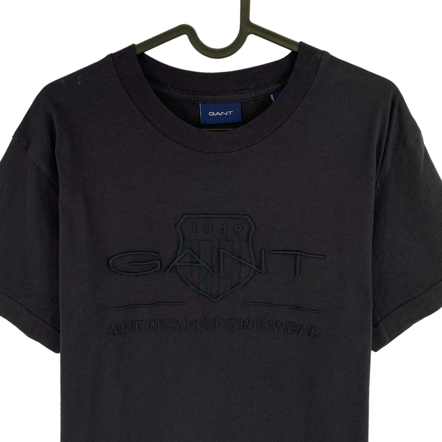 GANT Navy Blue Tonal Archive Shield Crew Neck T Shirt Size M