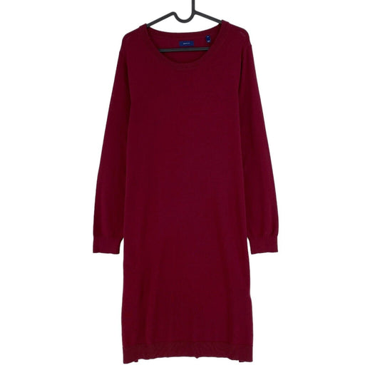 GANT Dark Purple 100% Wool Long Sleeves Dress Size XL